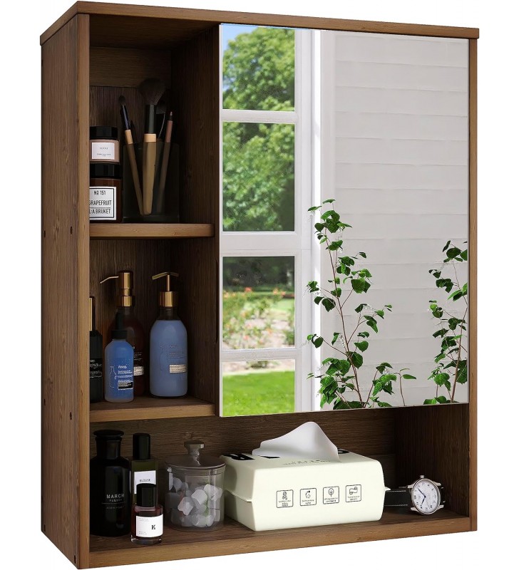 Bathroom Wall Mounted Cabinet with Mirror