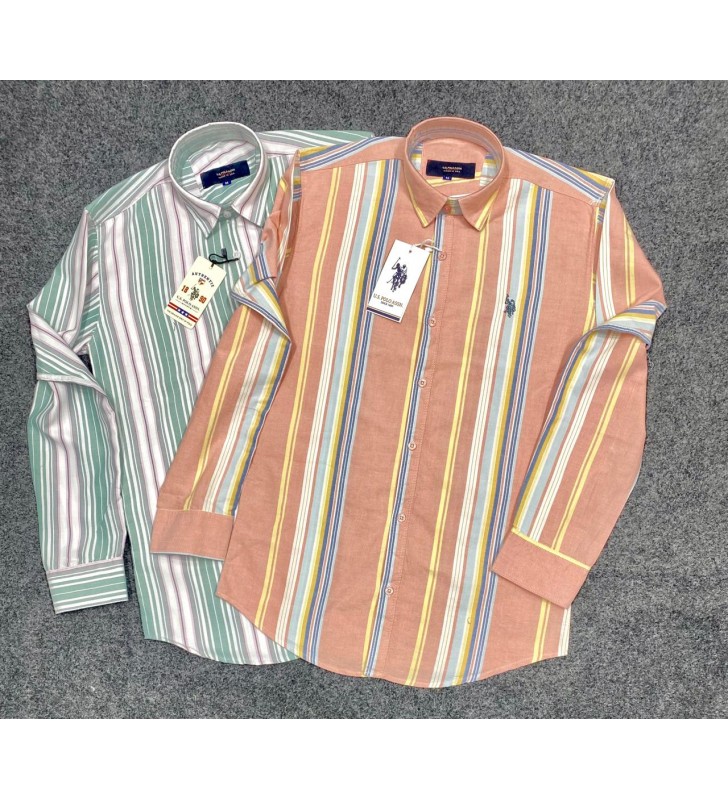 Casual Shirts With Striped Design